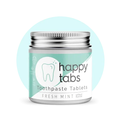 Tandpasta tabletter - Fresh Mint - uden fluorid