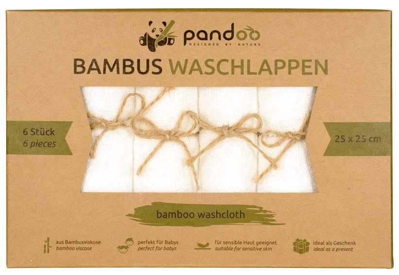Bambus vaskeklude - 6 stk.