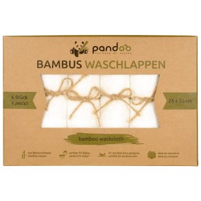 Bamboo washcloths - 6 pcs.