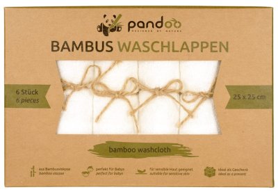 Bambus vaskeklude - 6 stk.