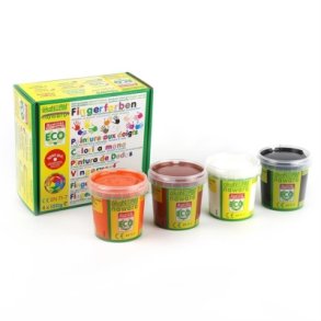 Finger paint - 4 pcs - earth colours