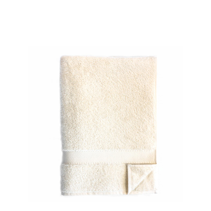 Håndklæde i økologisk bomuld 70 x 140 cm. - Natural White - Økofamilien