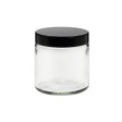 Kr�mbeh�llare i klart glas - 120 ml.