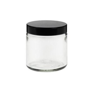 Cream jar in clear glass - 120 ml.