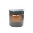 Cremeglas in braunem Glas - 60 ml.