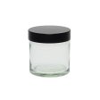 Kr�m burk i klart glas - 60 ml.