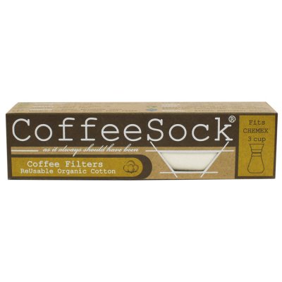 CoffeeSock genanvendeligt kaffefilter - til Chemex 3-kop - 2 stk.