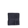 Towel in organic cotton 50 x 100 cm. - Anthracite