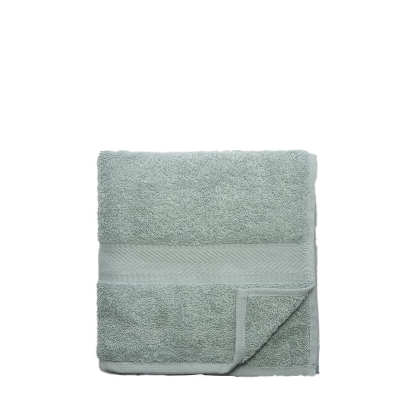 Hndklde i kologisk bomuld 50 x 100 cm. - Mineral Green