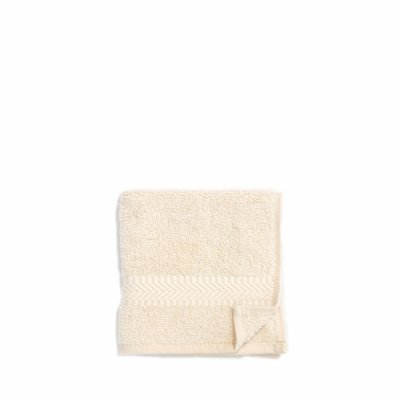 Hndklde i kologisk bomuld 50 x 100 cm. - Natural White
