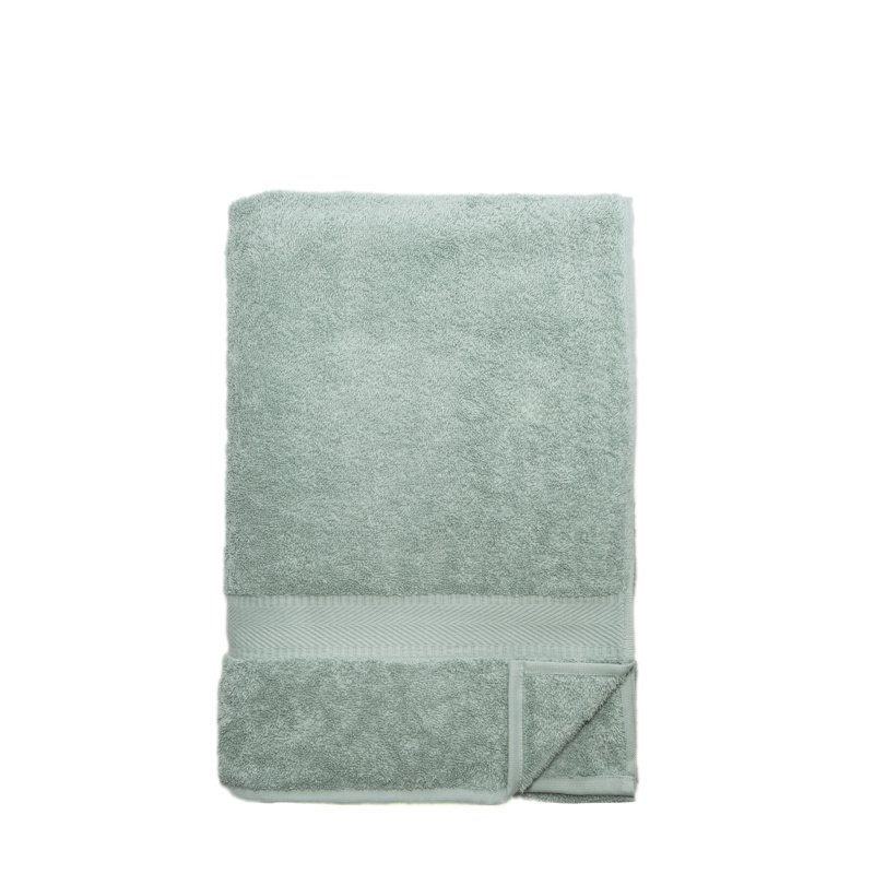 Hndklde i kologisk bomuld 70 x 140 cm. - Mineral Green