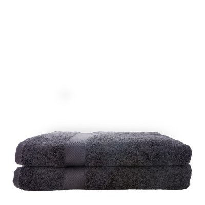 Hndklde i kologisk bomuld 50 x 100 cm. - Antracit