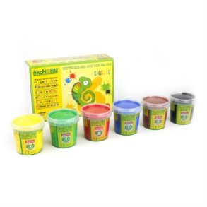Finger paint - 6 pcs - classic colours