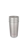 Klean Kanteen Edelstahlbecher - 473 ml - 4er-Pack