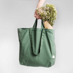 Shopper in organic cotton - Green