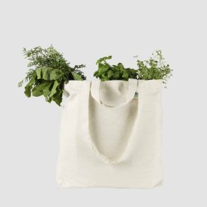 Shopper in organic cotton - White