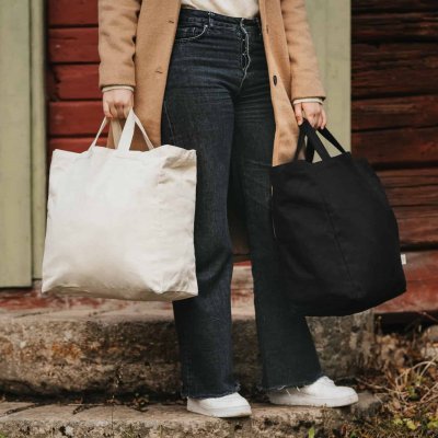 Shopper i kologisk bomuld - Hvid