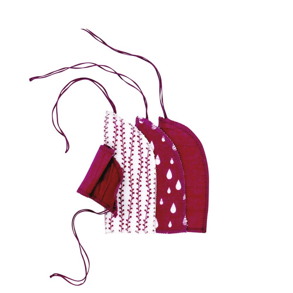 Stoftamponer - Sangria - 8 stk