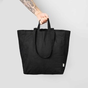 Shopper in organic cotton - Black