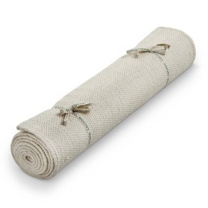 Yoga mat in organic cotton with natural rubber