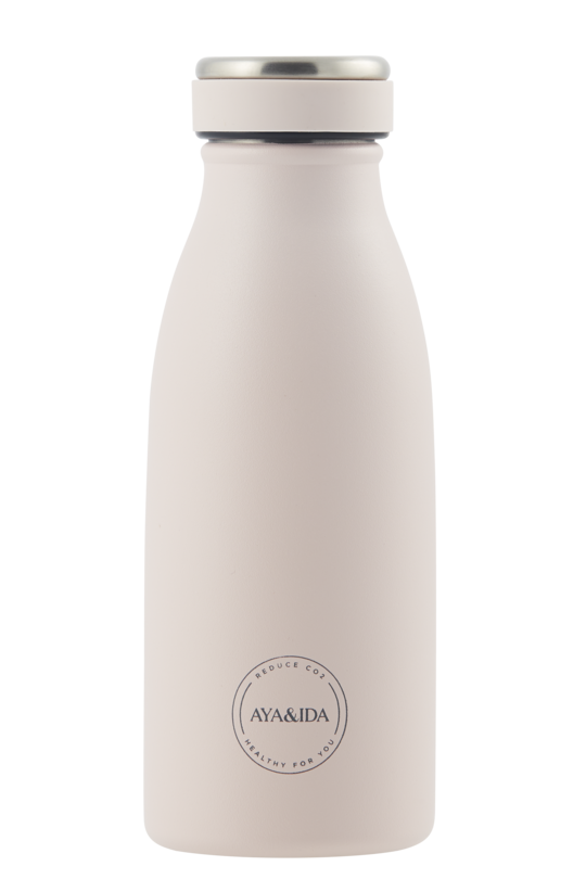 Termo drikkeflaske i rustfrit stl - 350 ml. - Soft Rose