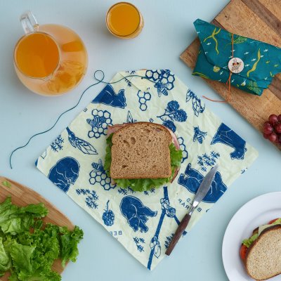 Bee's Wrap bivokspapir - Wildlife - Sandwich - 2 stk