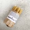 Beeswax Christmas tree candles - hand dipped - 20 pcs