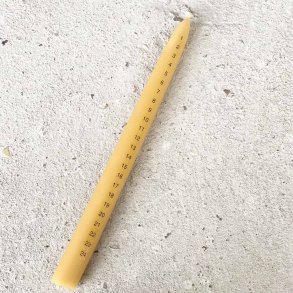 Beeswax calendar candle - hand dipped