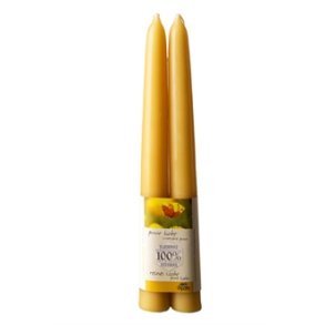 Beeswax candles for general stands, 20 cm - 8 pcs