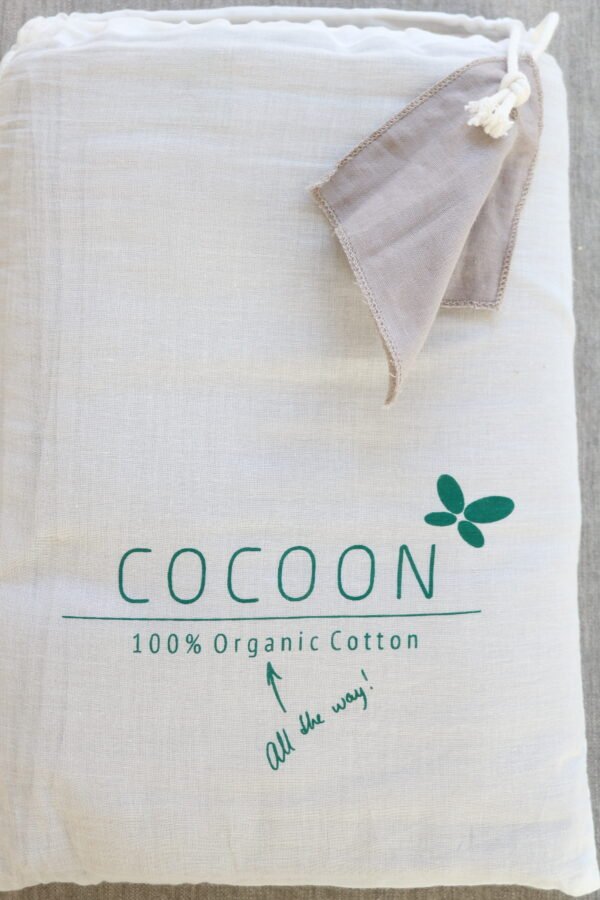 kologisk baby sengetj - 70x100 cm - Wallaby Brown