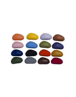 Crayon Rocks - farvekridt af soja - 16 stk. i rhvid bomuldspose