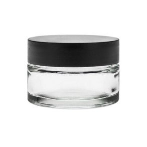 Cream jar in clear glass - 50 ml.