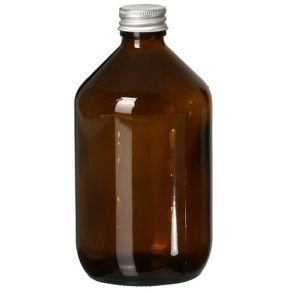 Empty glass bottle - 1000 ml. - for DIY liquid soaps