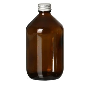 Empty glass bottle - 500 ml. - for DIY liquid soaps