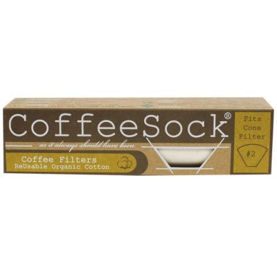 CoffeeSock genanvendeligt kaffefilter - #2 - kologisk - 2 stk.