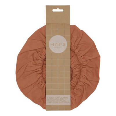 Bomuldscovers - Terracotta - st med 3 stk.