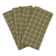 Stoffservietten - Olive Check - Set mit 4 St�ck