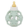 Hevea Glasflasche mit Gummigriffball - 120 ml - Mint