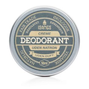 Cream deodorant without baking soda - Unscented - 50 ml