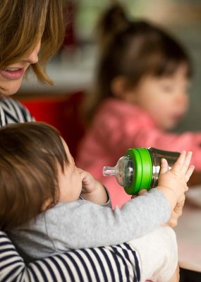 Klean Kanteen sutteflaske i rustfrit stl - 266 ml.
