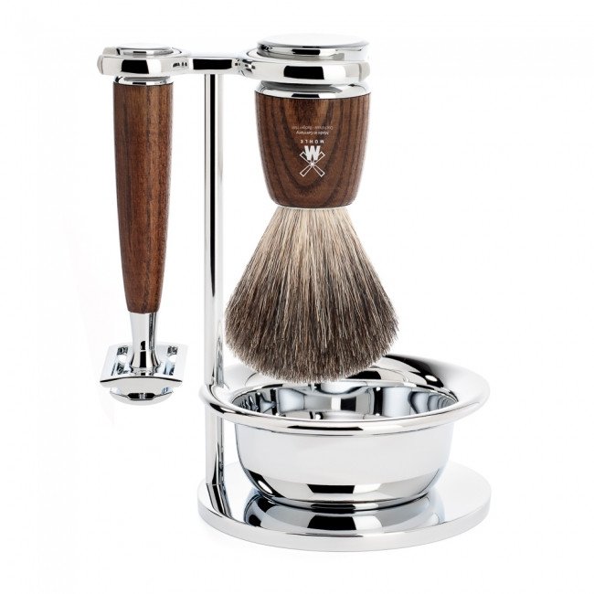 Barberst med Safety Razor & barberskl - Rytmo - Ask