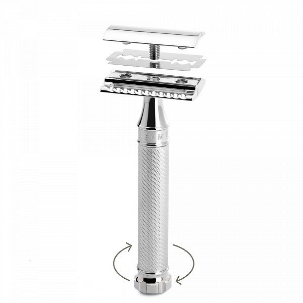 Safety Razor - Traditionel - Krom - Twist