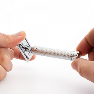 Safety Razor - Traditionel - Krom - Twist