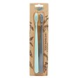 Tandborstar av majs - Mint & Gr� - Mjuk - 2 st