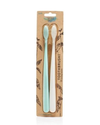 Tandbrster af majs - Mint & Hvid - Soft - 2 stk