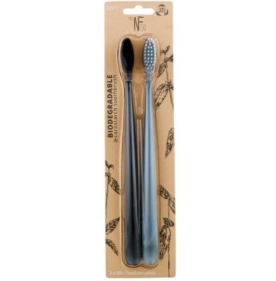 Tandbrster af majs - Sort & Gr - Soft - 2 stk