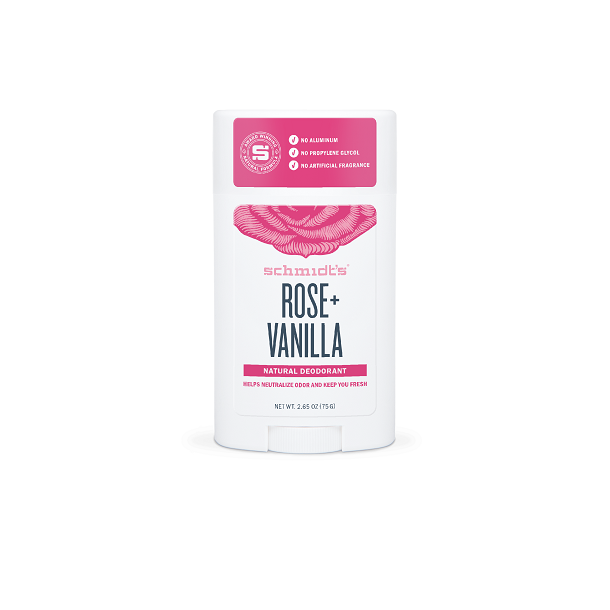 Schmidts deodorant stick - Rose & Vanilla