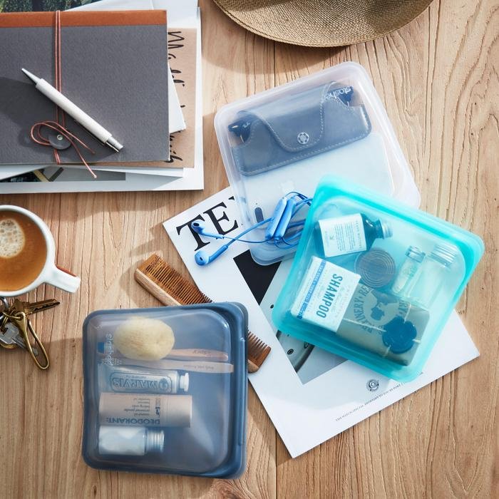 Stasher Bag silikone pose - Sandwich - Aqua