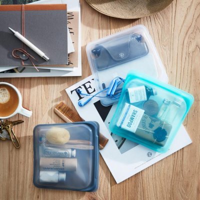 Stasher Bag silikone pose - Sandwich - Aqua