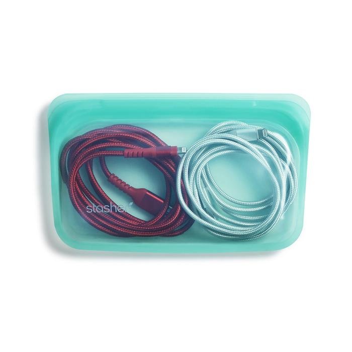 Stasher Bag silikone pose - Snack - Aqua